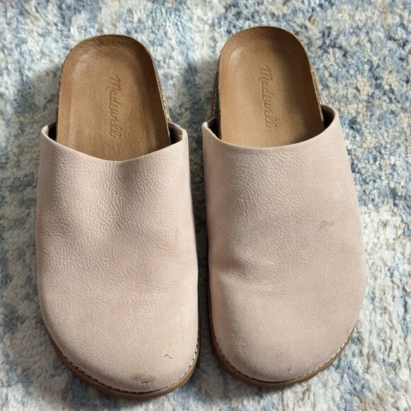 Madewell The Layne Clog Mule Women 7 Leather Slip On Classic Comfort Dusty Blush - Picture 2 of 10